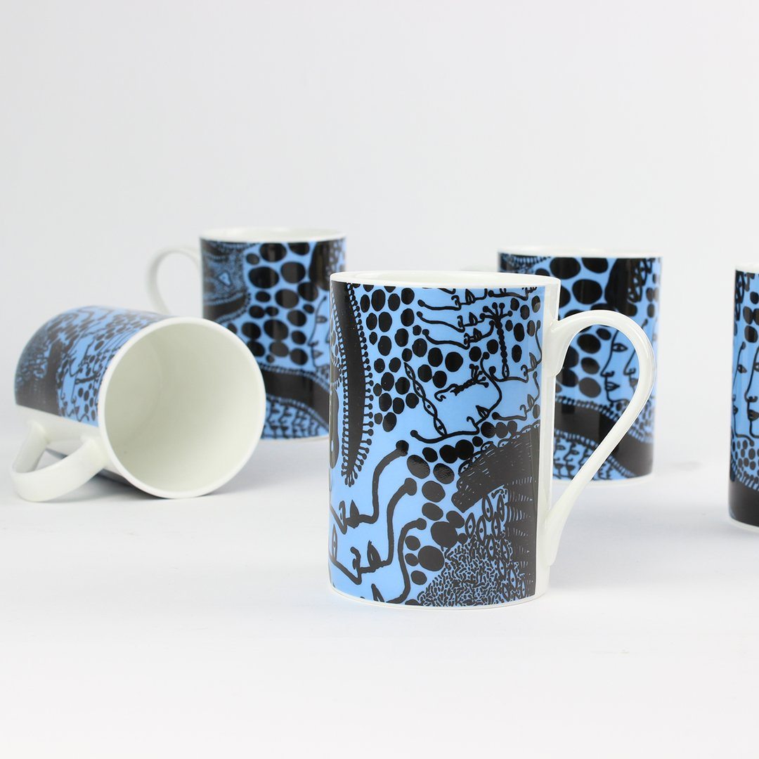 Late-Night Chat Is Filled With Dreams Mug Set x Yayoi Kusama