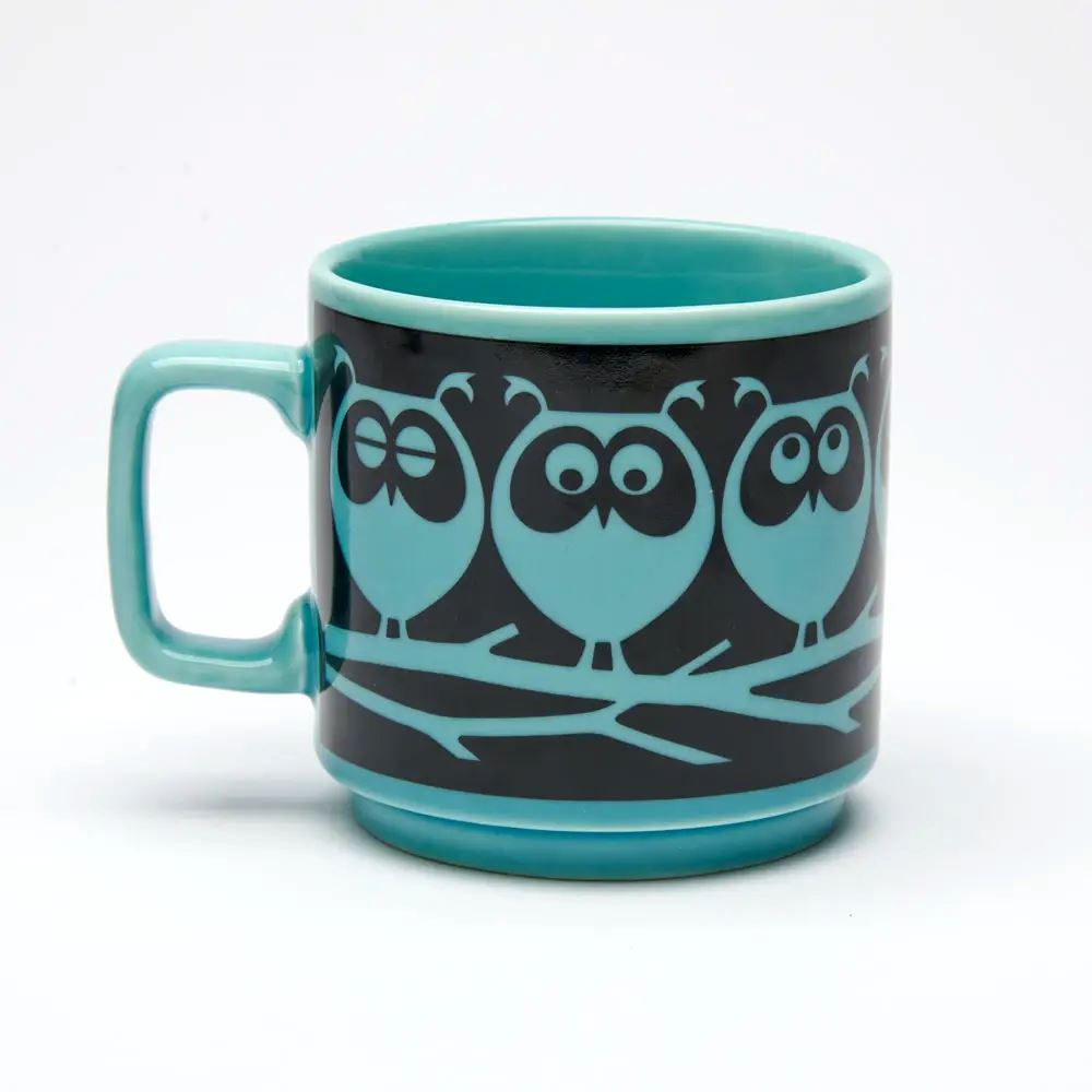 Hornsea Mug Owls On Branch Teal x Magpie - Third Drawer Down