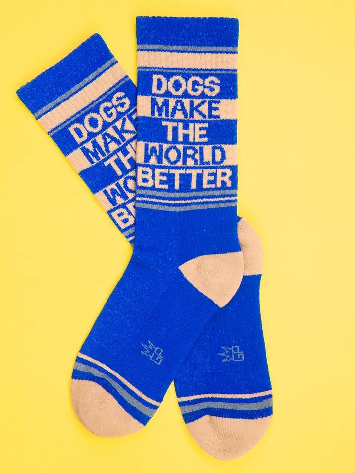 Dogs Make the World Better Gym Crew Sock x Gumball Poodle - Third Drawer Down