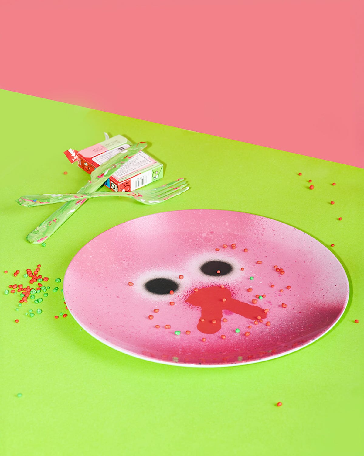 Milkshake Melamine Plate x Jon Burgerman - Third Drawer Down