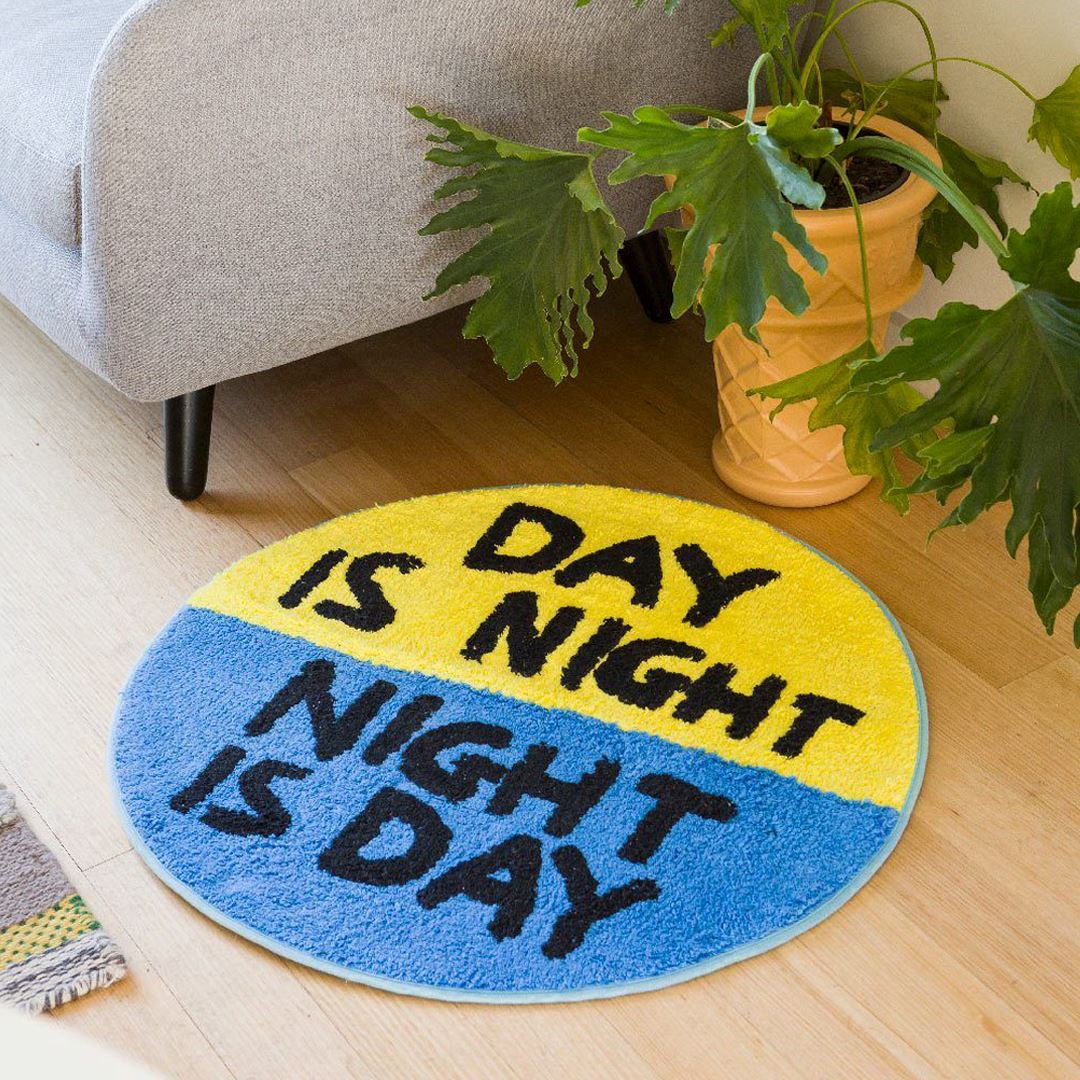 Day is Night Shaggy Floor Mat x David Shrigley - Third Drawer Down