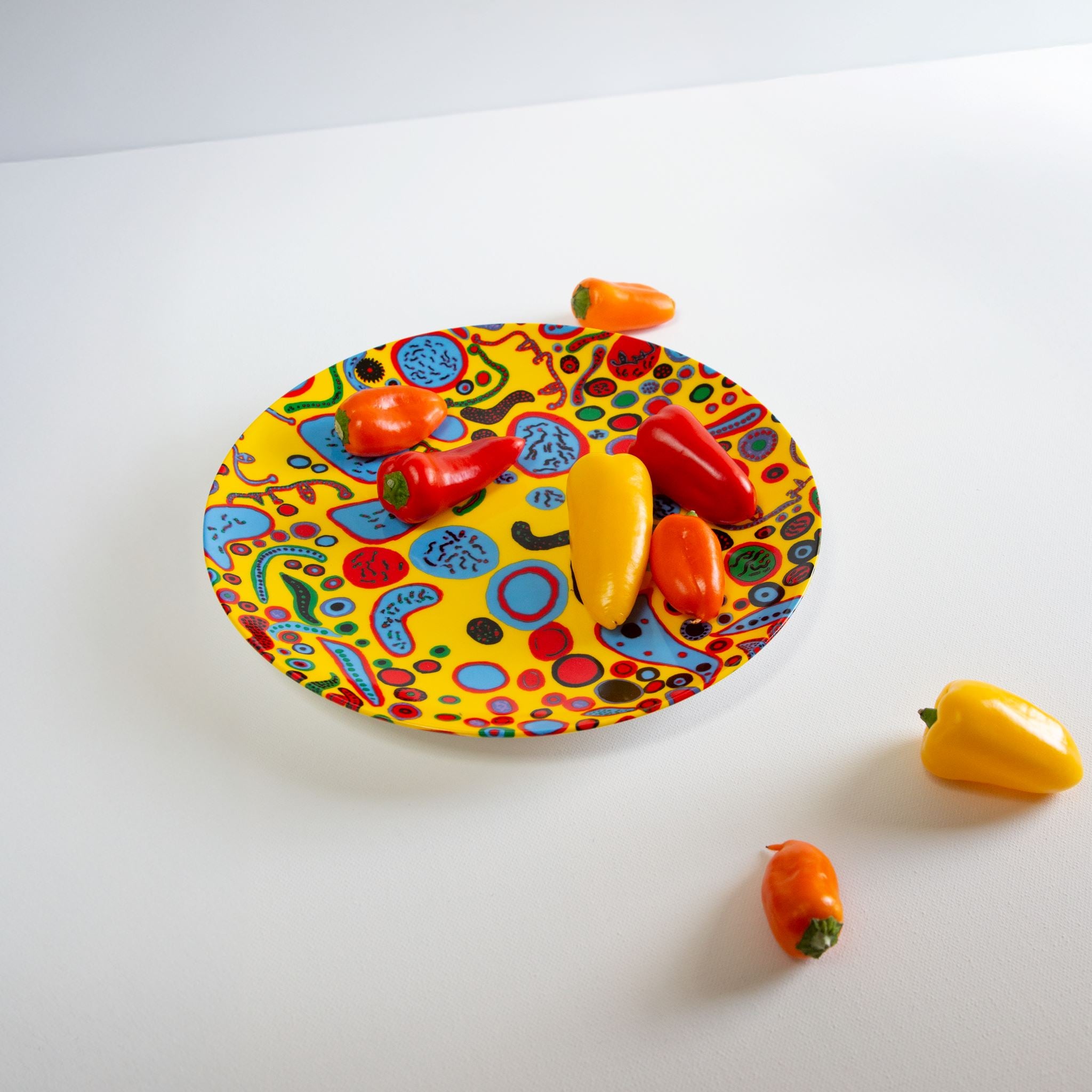 Love Was Infinitely Shining Ceramic Plate x Yayoi Kusama Plate Third Drawer Down 