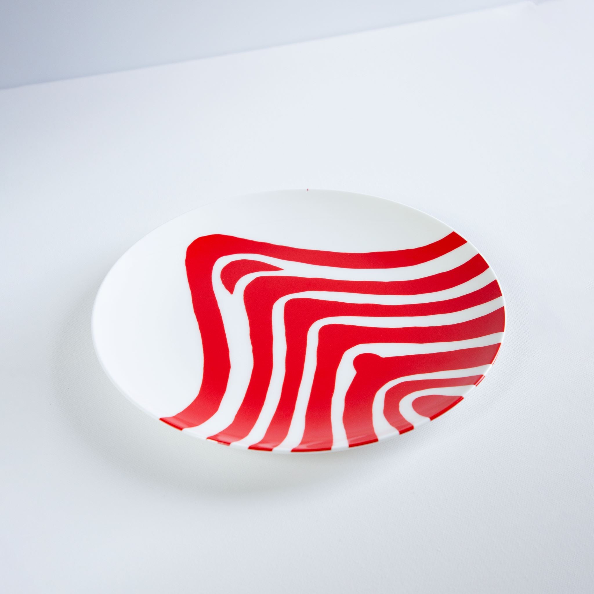 Fine Bone China Plate: Red Curve x Louise Bourgeois Ceramic Third Drawer Down 