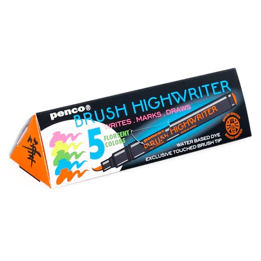 Highwriter Brush Pen Set of 5 X Penco - Third Drawer Down