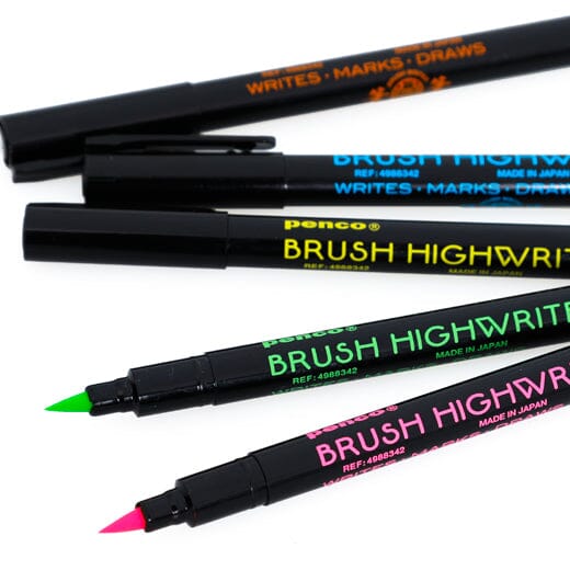 Highwriter Brush Pen Set of 5 X Penco - Third Drawer Down