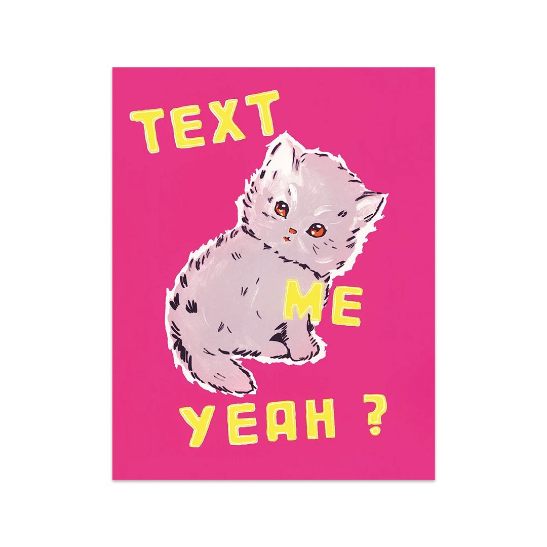 Text Me Yeah Tea Towel x Magda Archer - Third Drawer Down