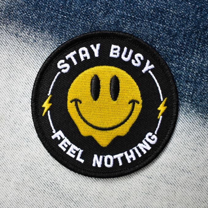 Stay Busy, Feel Nothing Embroidered Patch x Retrograde Supply Co. - Third Drawer Down