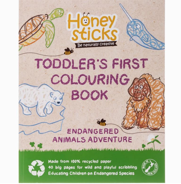 Honeysticks Colouring Book - Endangered Species - Third Drawer Down