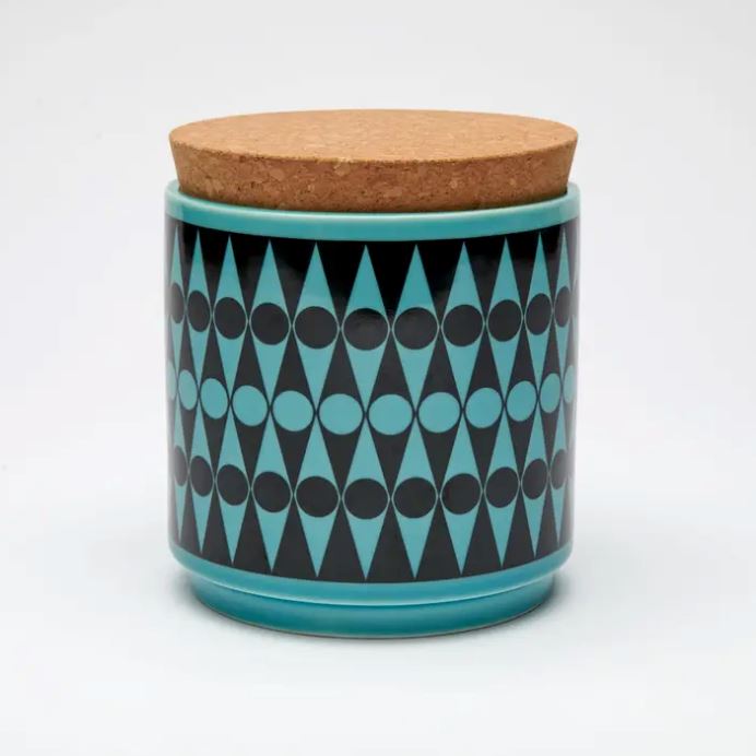 Hornsea Storage Pot Backgammon Teal x Magpie - Third Drawer Down