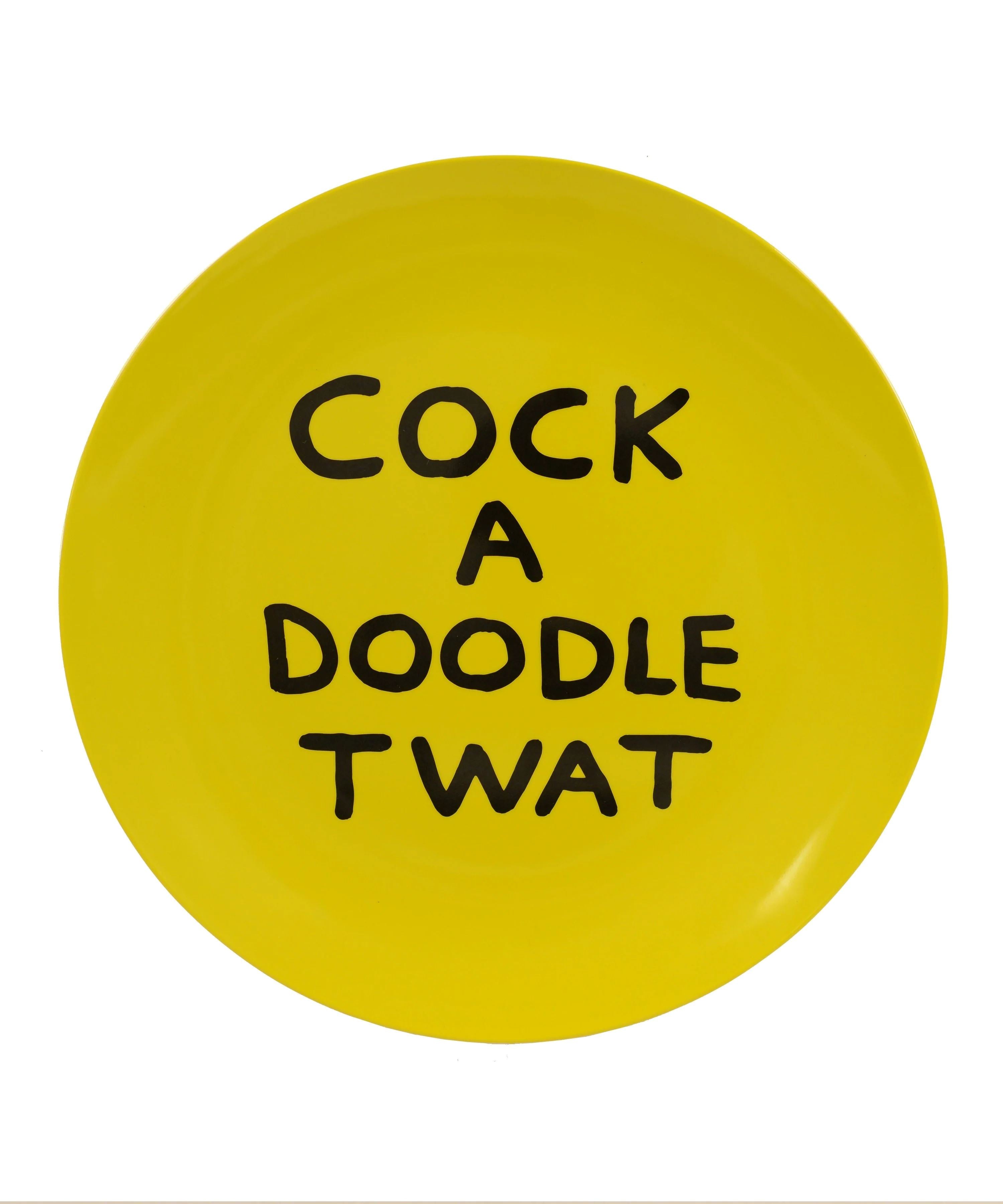 Cock A Doodle Melamine Plate x David Shrigley - Third Drawer Down