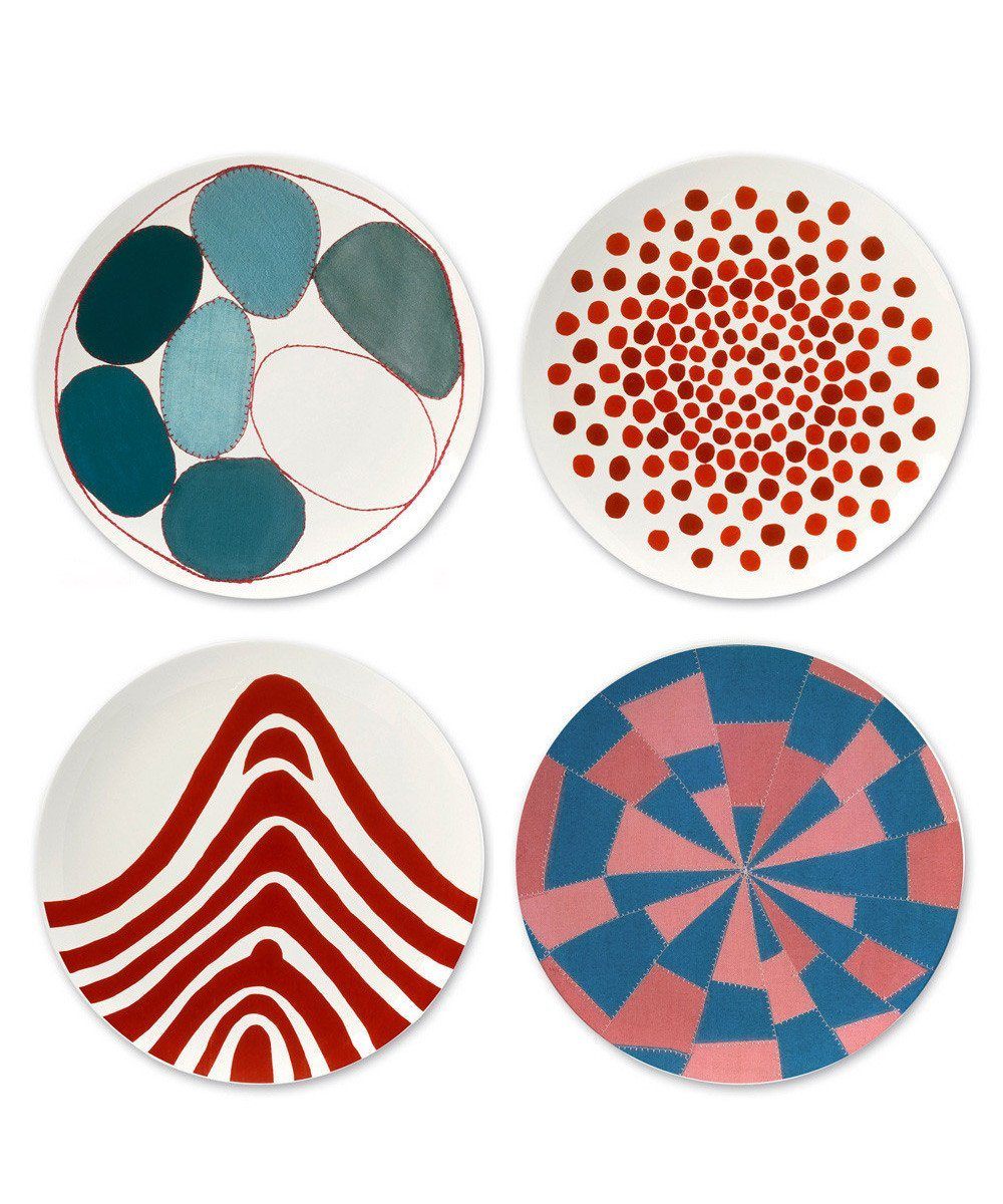 Fine Bone China Plates: Pink and Blue x Louise Bourgeois - Third Drawer Down