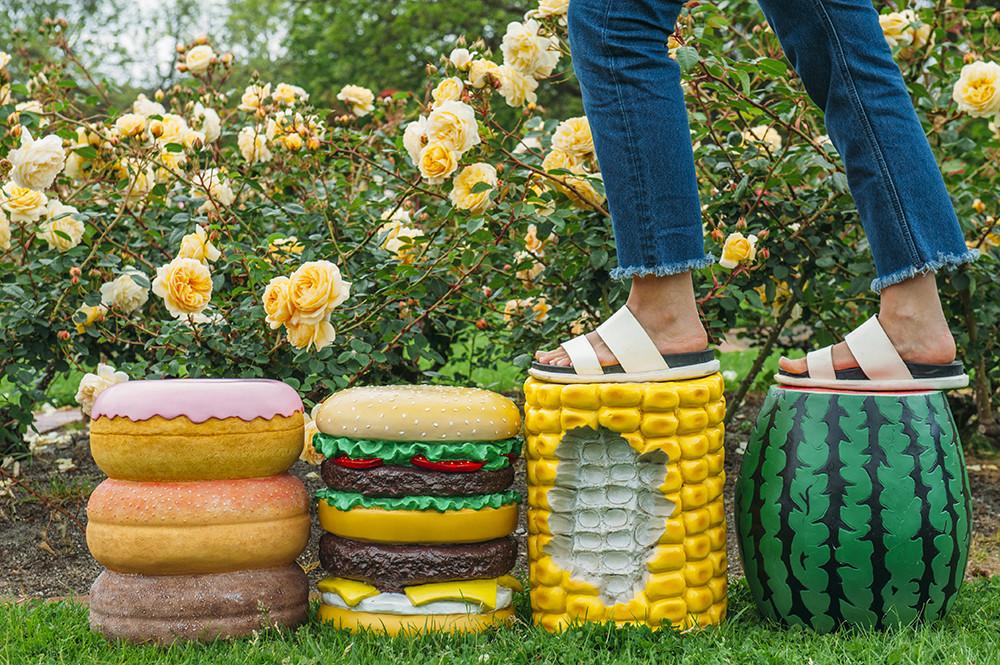 Giant Hamburger Stool - Third Drawer Down