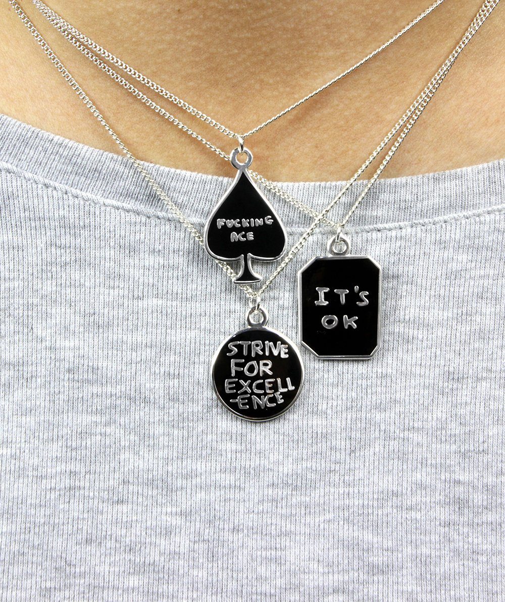 Strive For Excellence Necklace x David Shrigley - Third Drawer Down