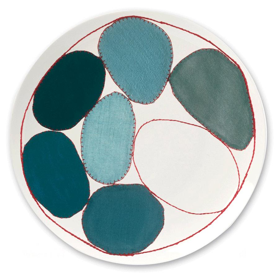 Fine Bone China Plate: Blue Circles x Louise Bourgeois - Third Drawer Down