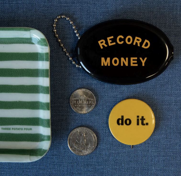 Record Money Coin Pouch x Three Potato Four - Third Drawer Down