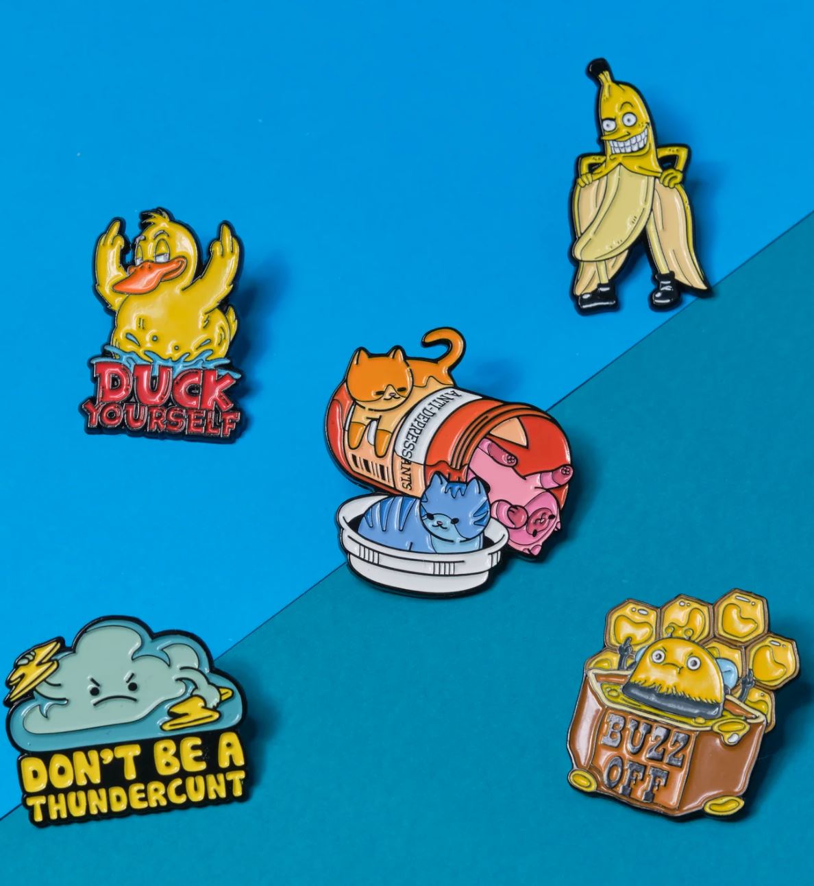 Big Banana Enamel Pin x ThreadHeads - Third Drawer Down