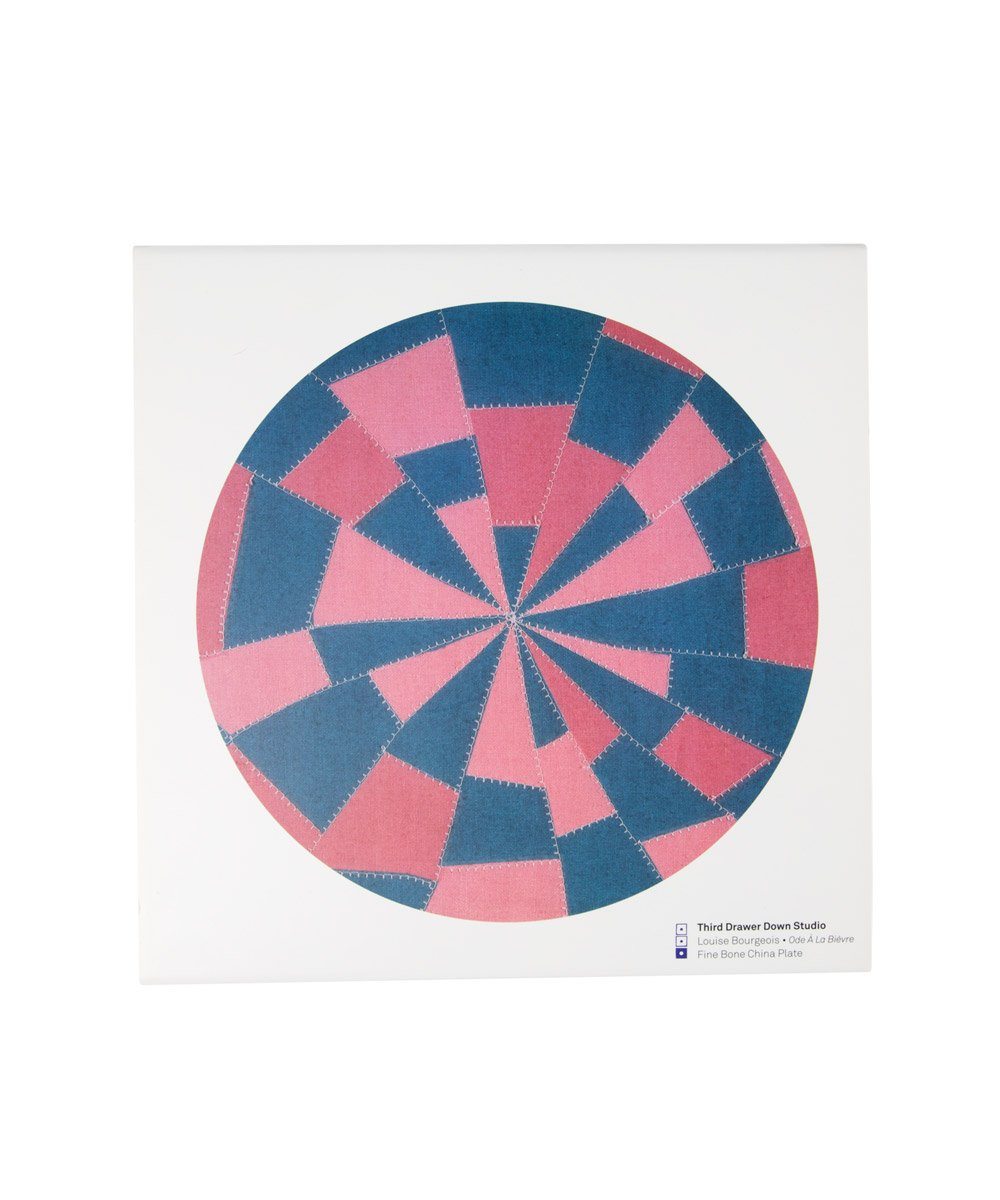 Fine Bone China Plates: Pink and Blue x Louise Bourgeois - Third Drawer Down